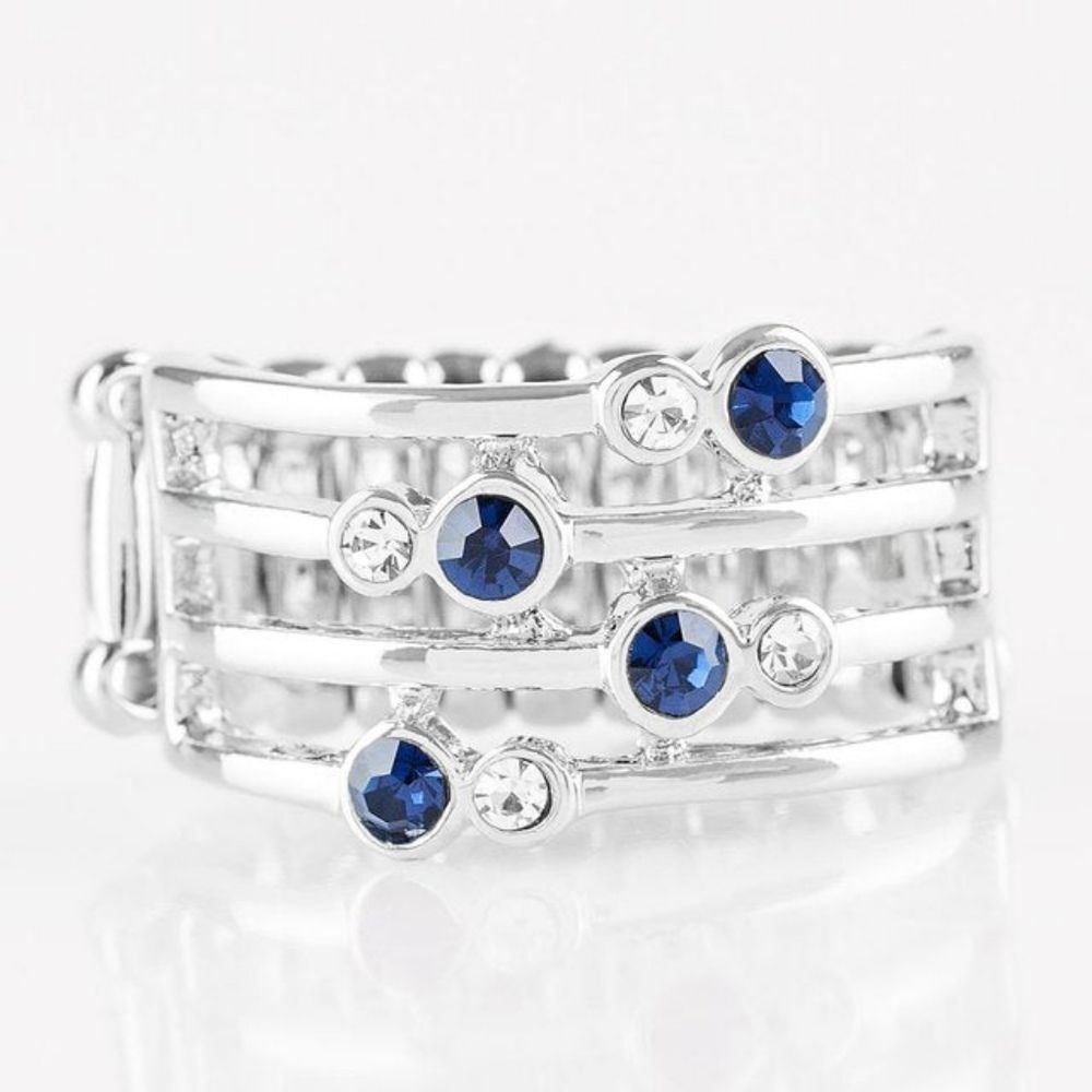 Paparazzi Sparkle Showdown Blue Ring